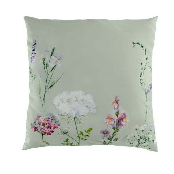 Povlak na polštář hladká bavlna DELUX BOTANICA zelená