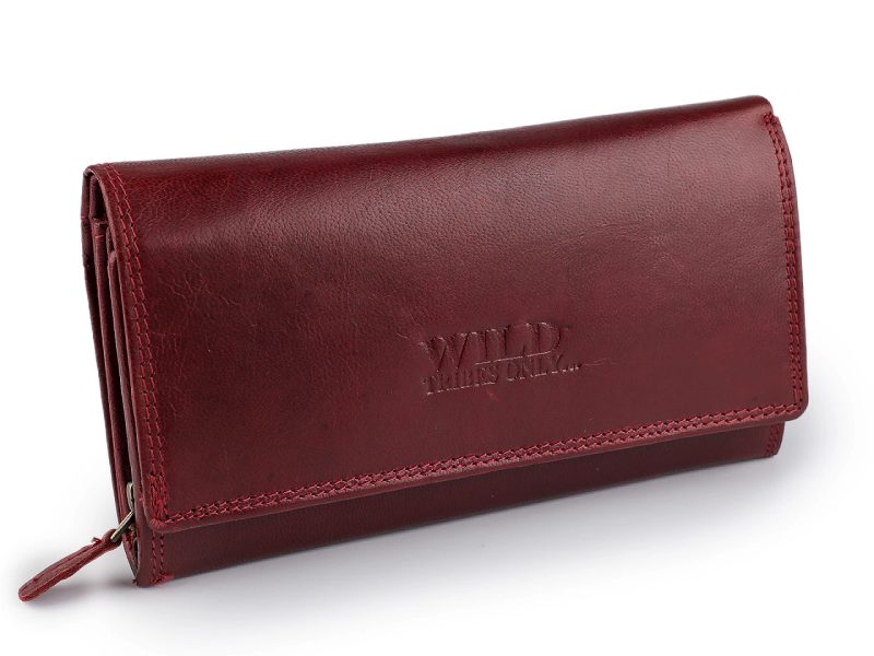 Dámská kožená peněženka 10x19 cm