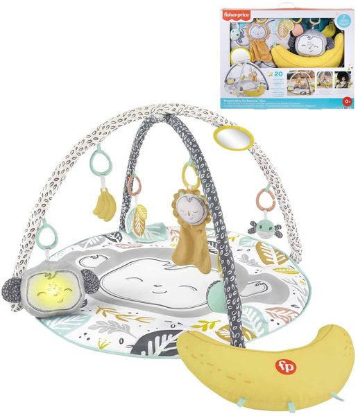 Fisher-Price hrací deka Go Bananas pro miminko (baterie, světlo, zvuk)