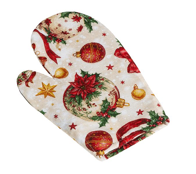 Kuchyňská chňapka vánoční Červená,Zelená,Smetanová CH/132