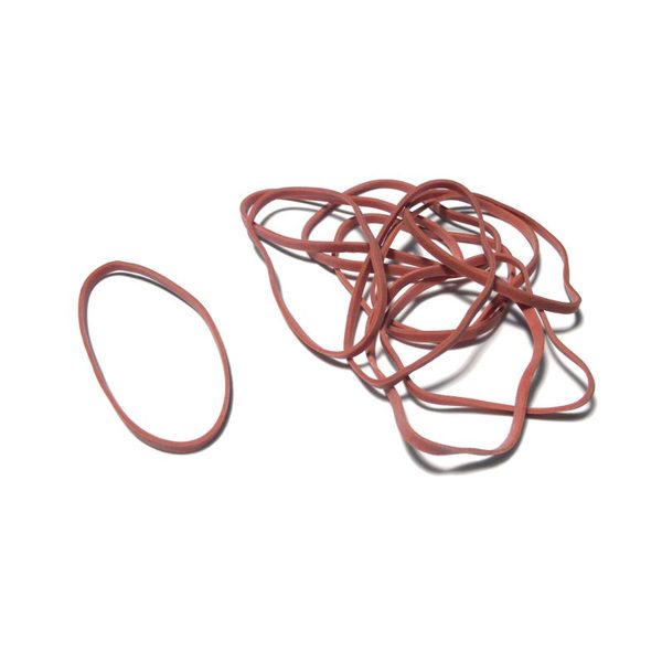 Gumičky silné 3 mm, průměr 5 cm (1 kg) - 60% kaučuk, červené