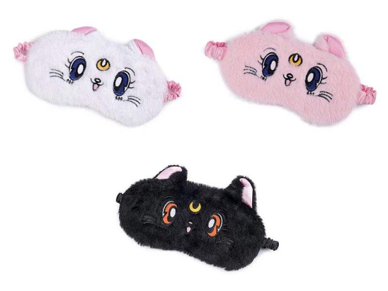 Maska na spaní kočka 12x20 cm