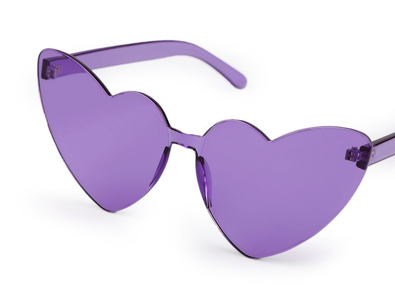 Párty / karnevalové brýle srdce