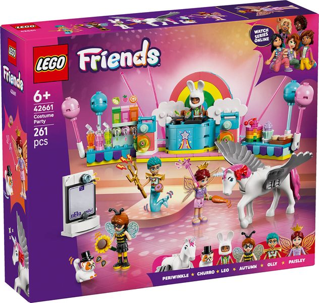 LEGO FRIENDS Kostýmová párty s jednorožcem a vílou 42661 STAVEBNICE