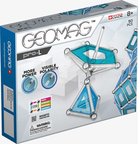 GEOMAG Pro-L 50 dílků magnetická STAVEBNICE