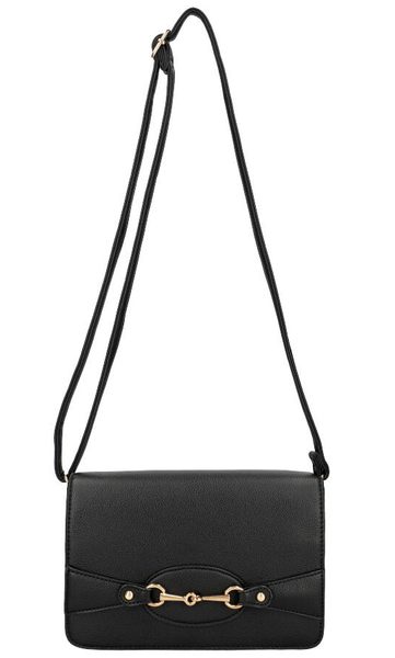 Černá dámská střední crossbody kabelka
