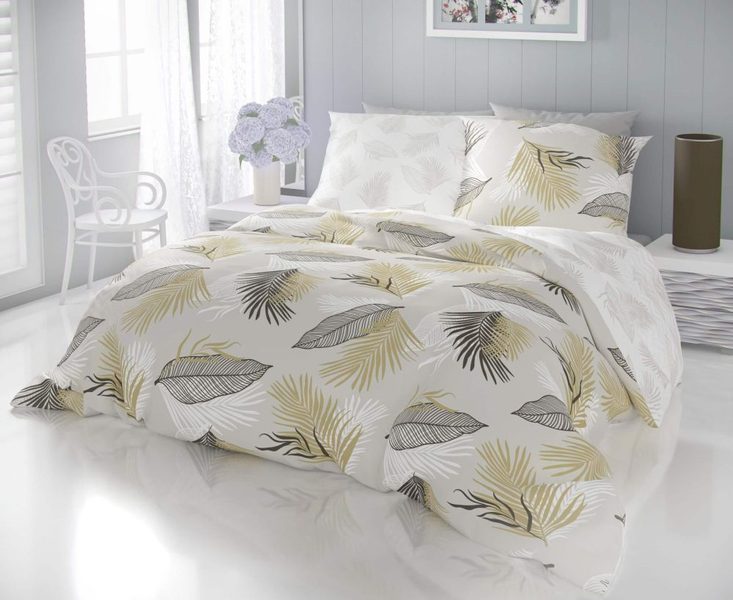 Bavlněné povlečení DELUX SANEL šedé