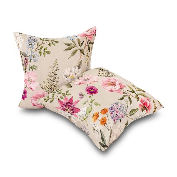 Sada 2 povlaků na polštář bavlněný satén Botanica elegance