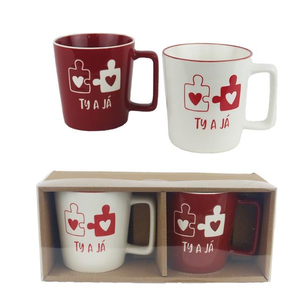 Porcelánový hrnek, 2 ks X6980 - 400 ml