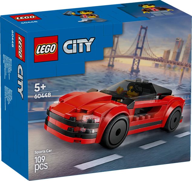 LEGO CITY Auto červený sporťák 60448 STAVEBNICE