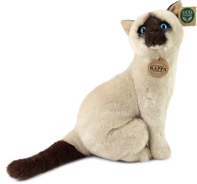 PLYŠ Kočka siamská 30cm sedící Eco-Friendly *PLYŠOVÉ HRAČKY*