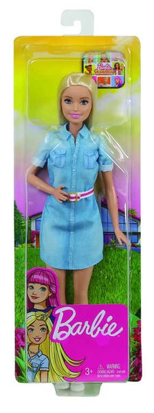 MATTEL BARBIE Panenka džínové šaty Dreamhouse Adventures