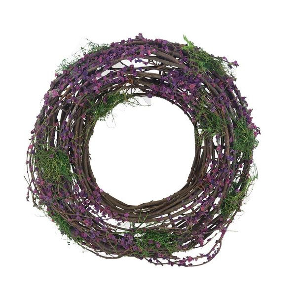 Dekorační věnec fialový P2003 Ø24 cm