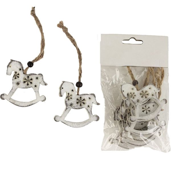 Koníci k zavěšení, 6 ks D1224/B - 5 x 0,5 x 5 cm