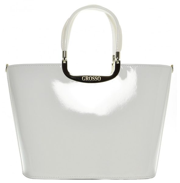 Elegantní bílá kabelka S7 lak