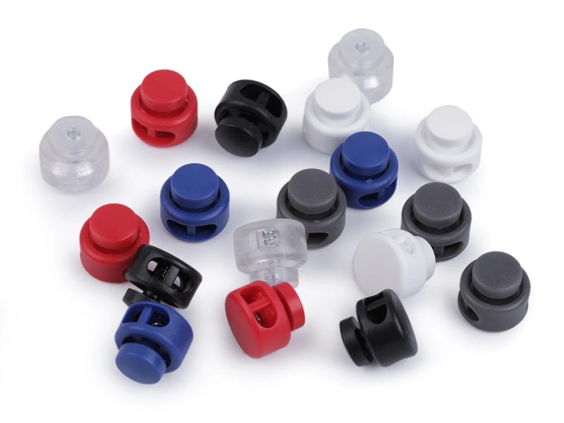 Brzdičky s dvěmi dírkami 13x15 mm kulaté 10 kusů