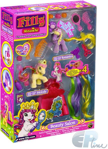Filly Royale Kosmetický salón kadeřnický set 2 koníci s doplňky plast