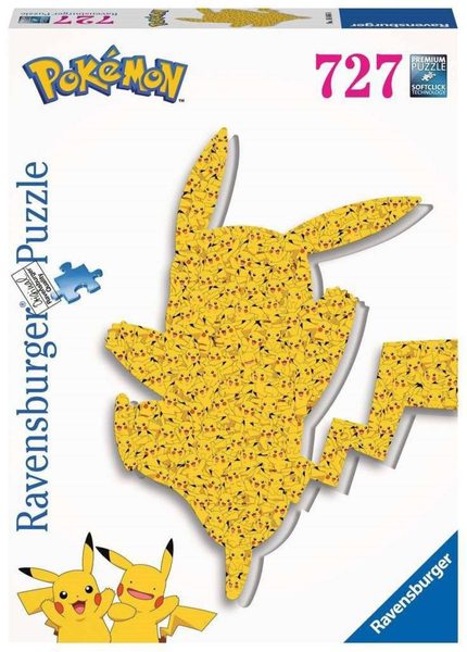 RAVENSBURGER Puzzle obrysové Pokémon Pikachu 73x81cm 727 dílků