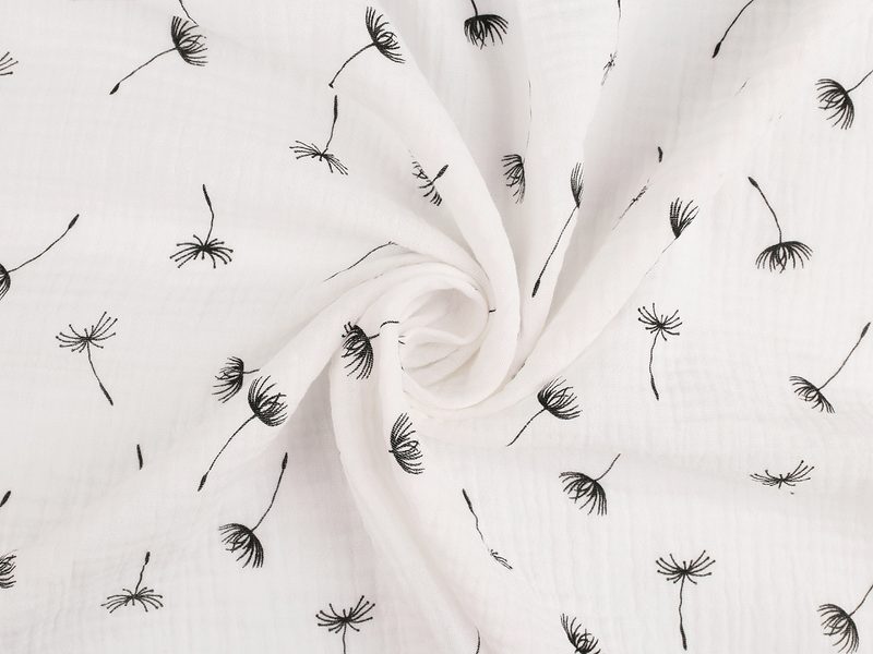 Mušelín / dvojitá gázovina chmýří METRÁŽ