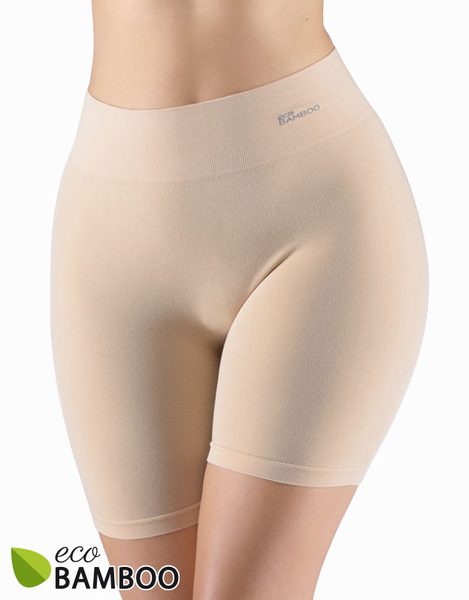 GINA dámské boxerky prodloužené, kratší nohavička, bezešvé, klasické, jednobarevné Eco Bamboo 03019P