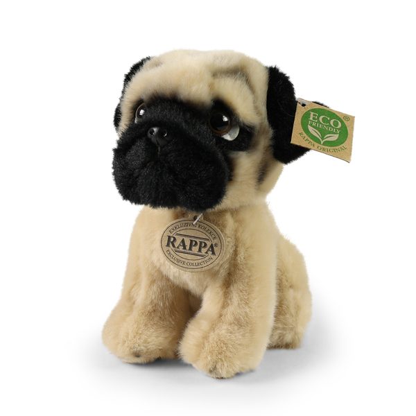 Plyšový pes mops 18 cm