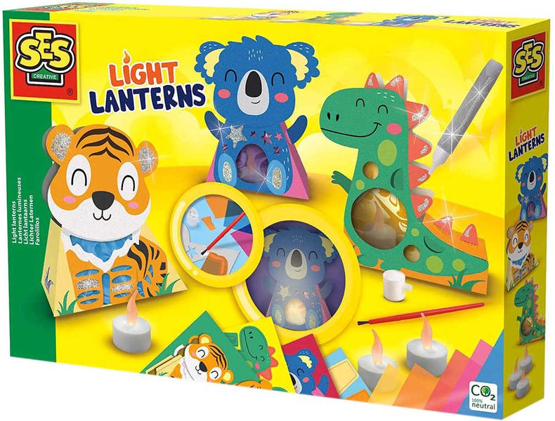 Výroba svítících luceren zvířátka set na baterie LED Světlo