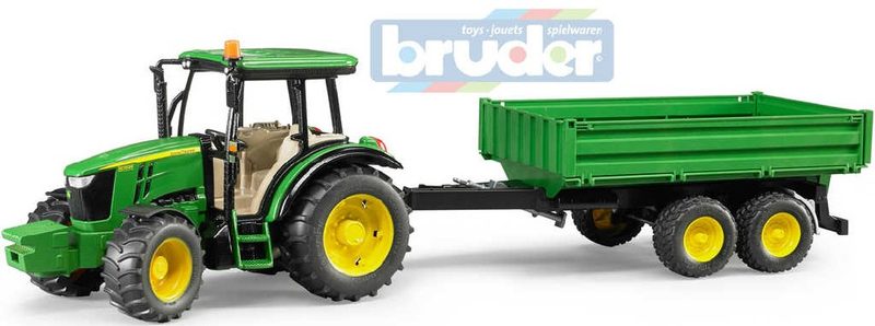 Bruder John Deere 5115M s valníkem 1:16 02108