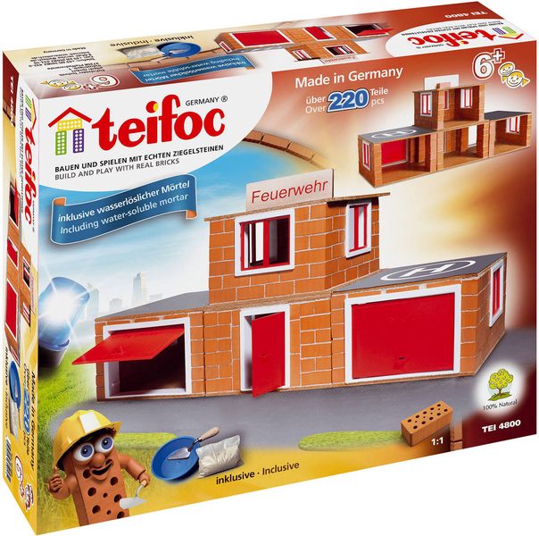 Teifoc hasičská stanice 4800 (220 dílků, cihličky + malta)