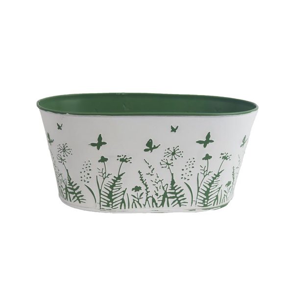 Květináč plechový ovál K4131/2 - 23.5 cm