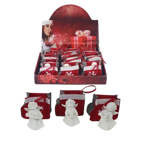 Anděl v taštičce, 18 ks X5234 - 3,5 x 2,5 x 5,5 cm