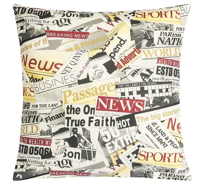 Polštářek ADÉLA Červená,Černá,Bílá 55/228 40x40 cm