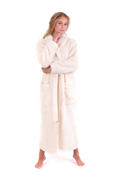 Dámský dlouhý hřejivý župan ALTA krémová 21 43 1151