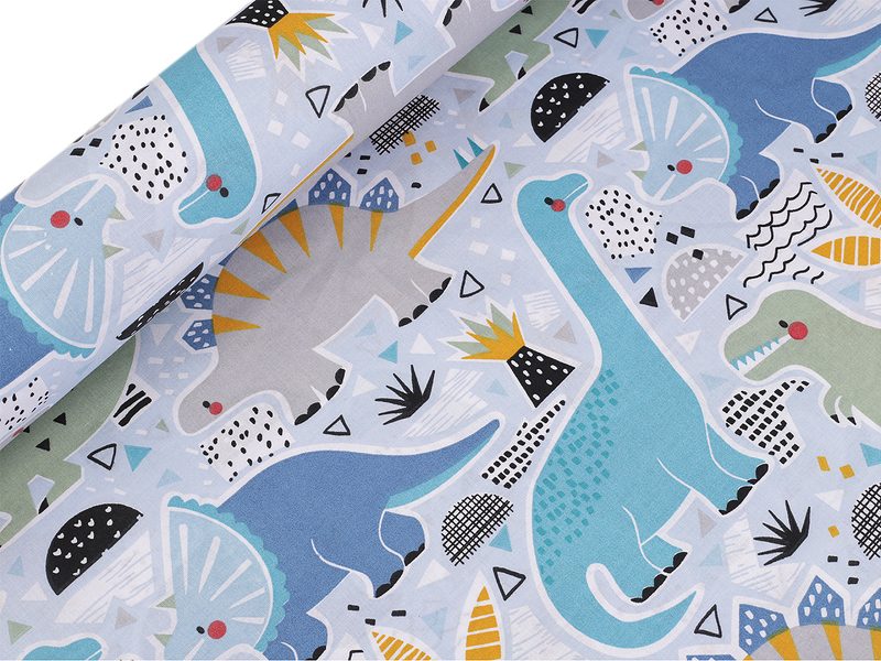 Bavlněná látka / plátno dinosaurus METRÁŽ
