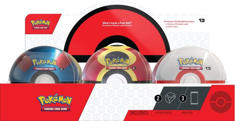 Pokémon TCG: Poké Ball Tin 2025, více druhů