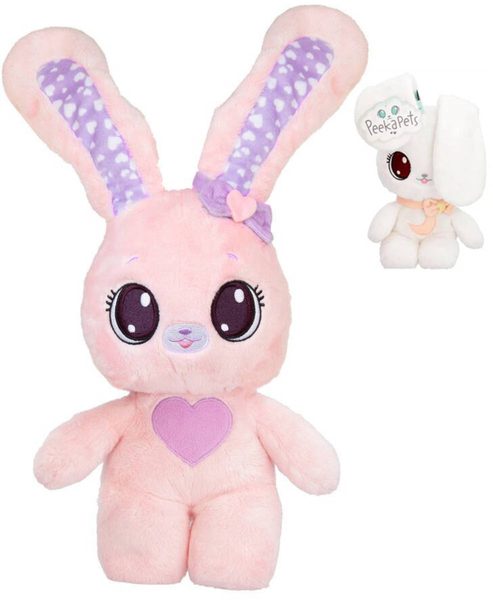 Peekapets plyšový zajíček (sklápěcí uši, 2 barvy)