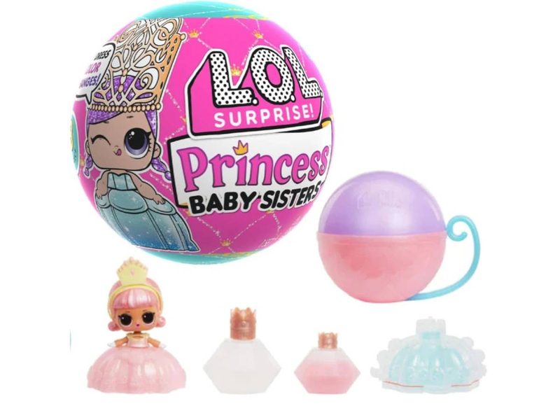 L.O.L. Surprise koule překvapení Princezna Princess Baby Sisters Series panenka