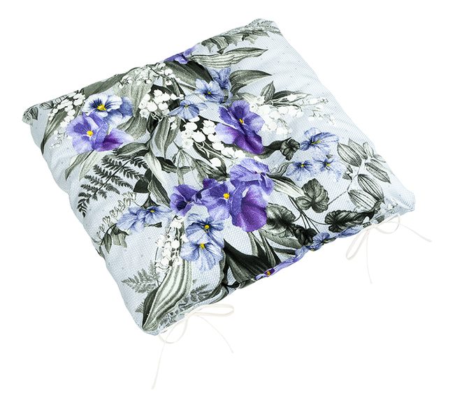 Sedák Gita prošívaný Fialová,Šedá,Bílá 41/713 40x40 cm