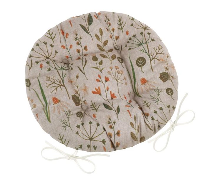 Sedák DITA kulatý prošívaný Režná,Zelená,Oranžová 62/406 průměr 40 cm