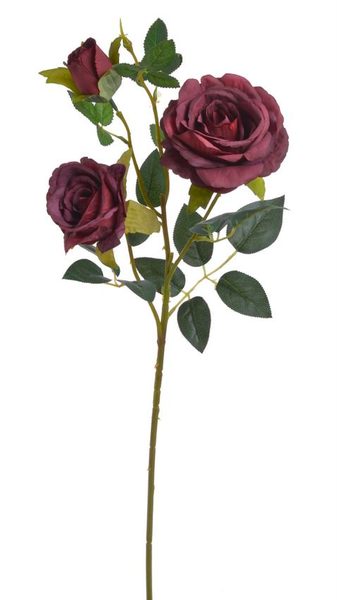 Růže velká - červená tmavší