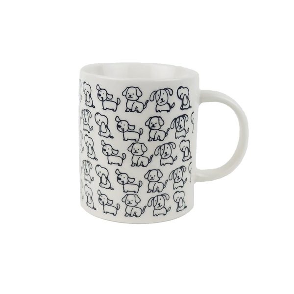 Porcelánový hrnek pejsci X8696 - 360ml; 345 g; D80xH95xBD78mm