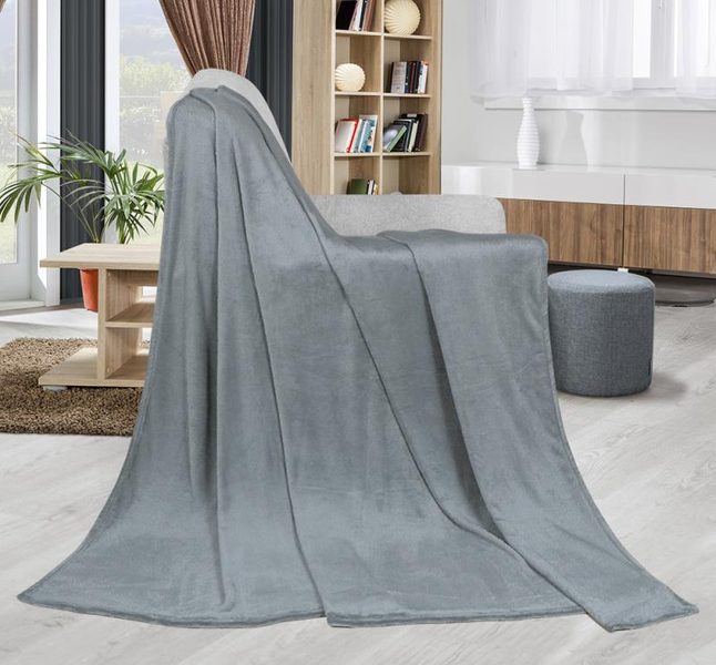 Deka šedá 150x200 cm