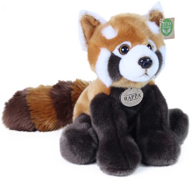 PLYŠ Medvídek Panda červená 28cm sedící Eco-Friendly *PLYŠOVÉ HRAČKY*