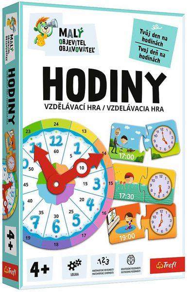 TREFL Hra Malý objevitel Hodiny vzdělávací společenská hra