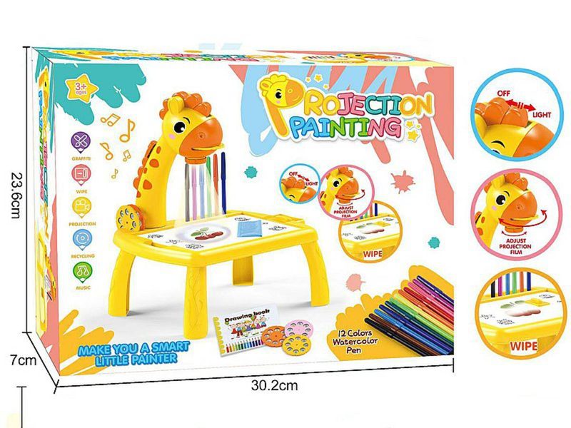 Stůl projektor na kreslení na baterie