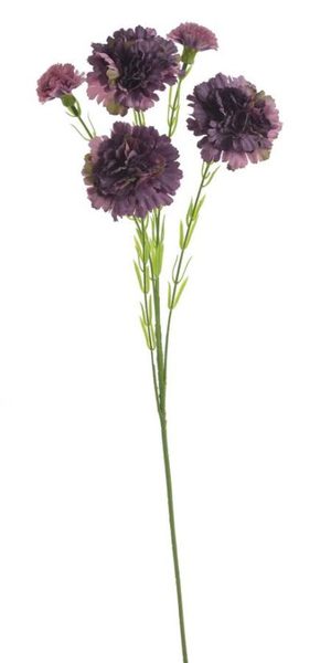 Kytice trsový karafiát 61 cm - tmavá fialová