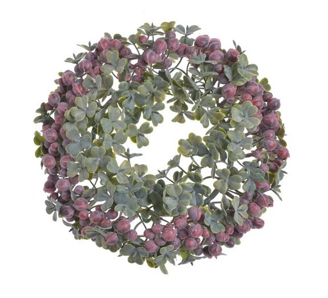 Věnec s červenými bobulkami 18 cm