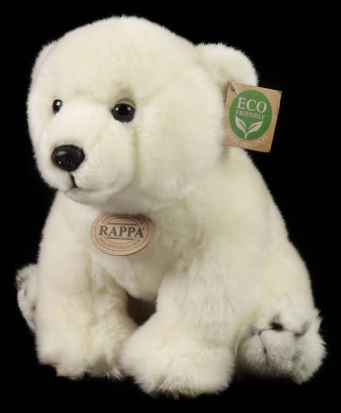PLYŠ Lední medvěd bílý 28cm sedící Eco-Friendly *PLYŠOVÉ HRAČKY*