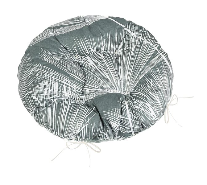 Sedák Adéla prošívaný kulatý Šedá,Bílá 62/234 průměr 40 cm