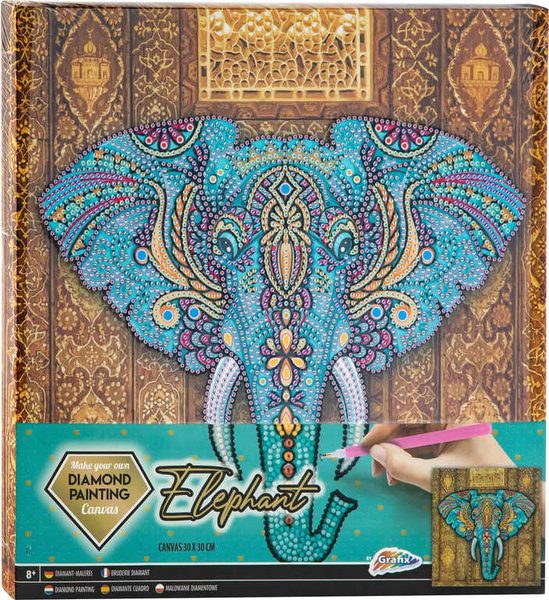 GRAFIX Malování s kamínky mozaika diamantový obrázek slon