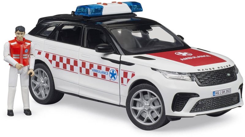 Bruder Range Rover Velar ambulance (baterie, světlo, zvuk) 02885